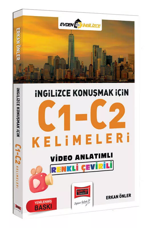 Yargı Yayınları İngilizce Konuşmak İçin C1-C2 Kelimeleri Video Anlatımlı Renkli Çeviri