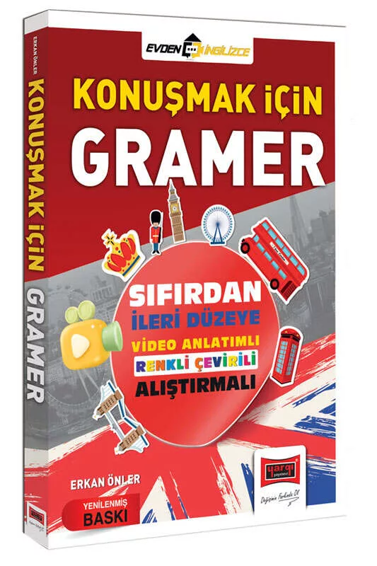 Yargı Yayınları Konuşmak İçin Gramer Sıfırdan İleri Düzeye Video Anlatımlı Renkli Çevirili