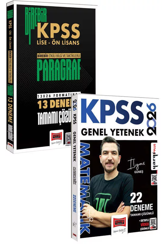 Yargı Yayınları 2026 KPSS Lise - Ön Lisans Paragraf ve Genel Yetenek Matematik Deneme Seti
