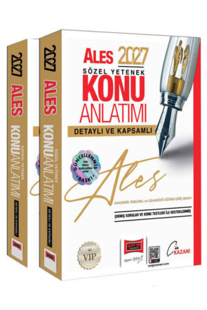 Yargı Yayınları 2027 ALES VİP Sayısal-Sözel Yetenek Detaylı ve Kapsamlı Konu Anlatımı 2 Cilt
