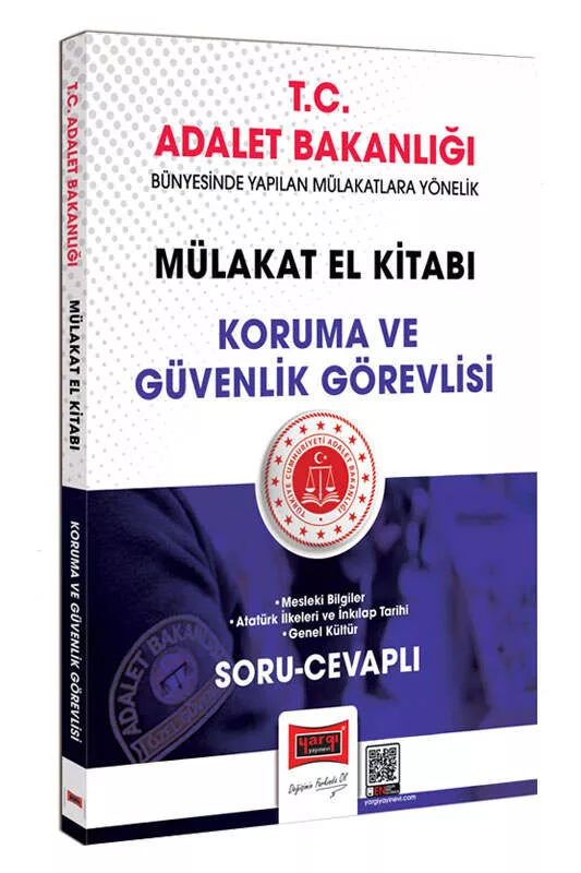 Yargı Yayınları T.C. Adalet Bakanlığı Koruma ve Güvenlik Görevlisi Mülakat El Kitabı Soru-Cevaplı