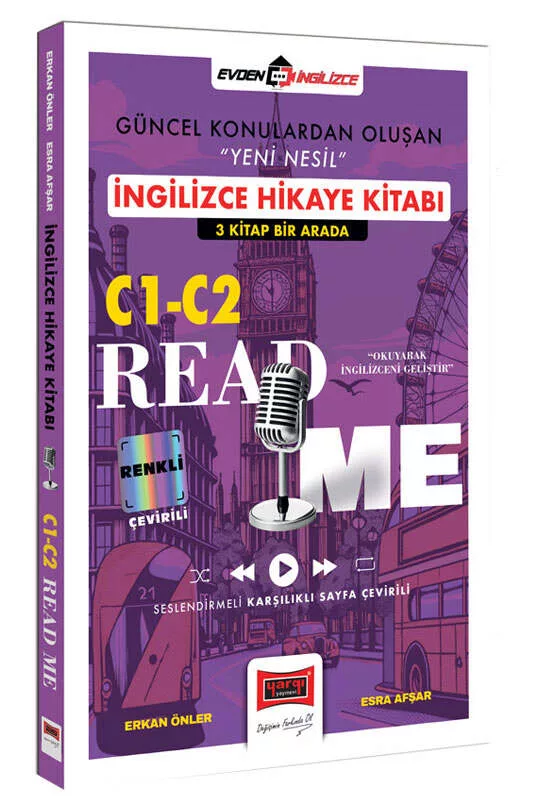Yargı Yayınları C1-C2 Read Me İngilizce Hikaye Kitabı 3 Kitap Bir Arada
