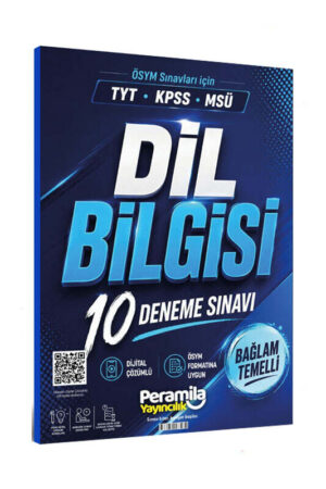 PeraMila Yayıncılık TYT KPSS MSÜ Dil Bilgisi Tamamı Dijital Çözümlü 10 Deneme Sınavı