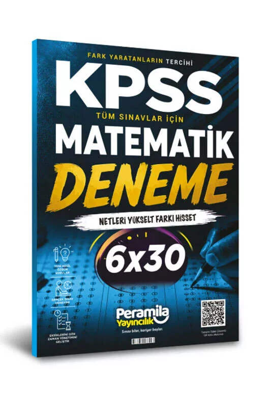 PeraMila Yayıncılık KPSS ve Tüm Sınavlar İçin Matematik 6x30 Deneme Sınavı