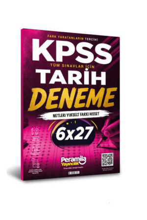 PeraMila Yayıncılık KPSS ve Tüm Sınavlar İçin Tarih 6x27 Tamamı Çözümlü Deneme Sınavı