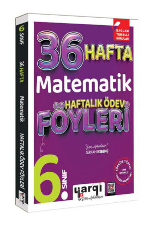 Yargı Ders Arkadaşım 6.Sınıf Matematik 36 Haftalık Ödev Föyleri