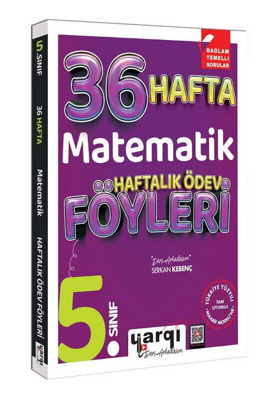 Yargı Ders Arkadaşım 5.Sınıf Matematik 36 Haftalık Ödev Föyleri