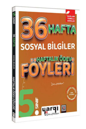Yargı Ders Arkadaşım 5.Sınıf Sosyal Bilgiler 36 Haftalık Ödev Föyleri