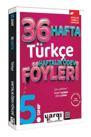 Yargı Ders Arkadaşım 5.Sınıf Türkçe 36 Haftalık Ödev Föyleri
