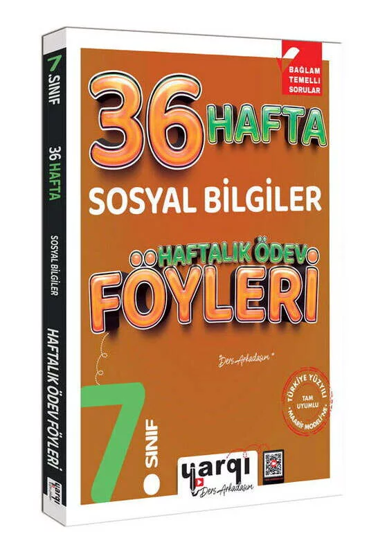 Yargı Ders Arkadaşım 7.Sınıf Sosyal Bilgiler 36 Haftalık Ödev Föyleri