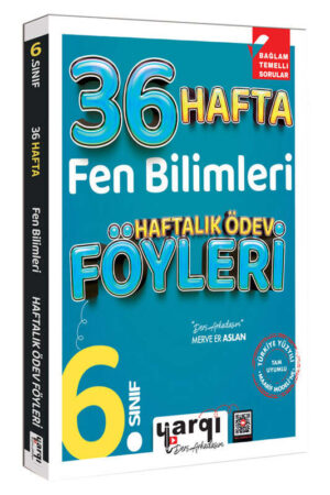 Yargı Ders Arkadaşım 6.Sınıf Fen Bilimleri 36 Haftalık Ödev Föyleri