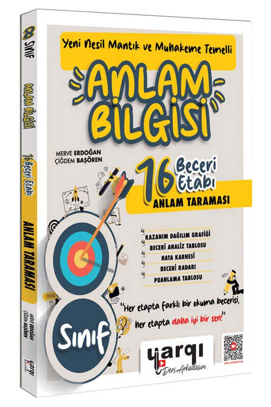 Yargı Ders Arkadaşım 8.Sınıf Yeni Nesil Mantık ve Muhakeme Temelli 16 Beceri Etabı Anlam Taraması