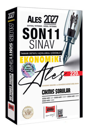 Yargı Yayınları 2027 ALES Sayısal-Sözel Yetenek Son 11 Sınav Çıkmış Sorular 2 Ağustos Sınav Soruları Dahil (Ekonomik Seri)