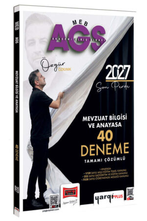 Yargı Yayınları 2027 MEB-AGS Mevzuat Bilgisi ve Anayasa Tamamı Çözümlü 40 Deneme
