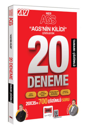 Yargı Yayınları 2027 MEB-AGS Tüm Dersler AGSnin Kilidi Tamamı Çözümlü 20 Deneme