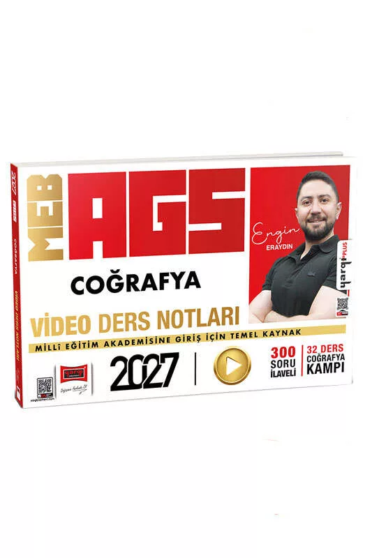 Yargı Yayınları 2027 MEB-AGS Coğrafya Video Ders Notları 300 Soru İlaveli