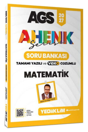 Yediiklim Yayınları 2027 MEB AGS Ahenk Serisi Matematik Tamamı Yazılı ve Video Çözümlü Soru Bankası