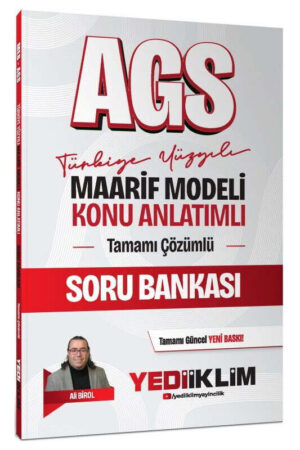 Yediiklim Yayınları 2027 MEB AGS Türkiye Yüzyılı Maarif Modeli Konu Anlatımlı Tamamı Çözümlü Soru Bankası
