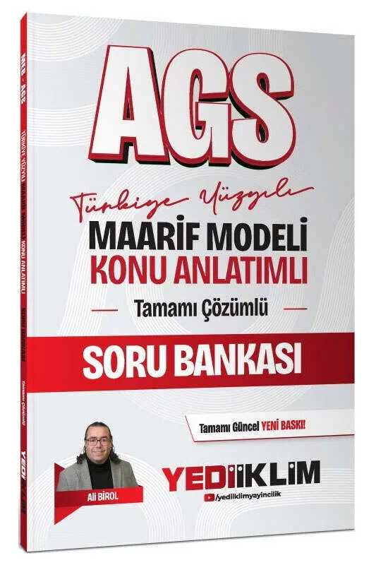 Yediiklim Yayınları 2027 MEB AGS Türkiye Yüzyılı Maarif Modeli Konu Anlatımlı Tamamı Çözümlü Soru Bankası