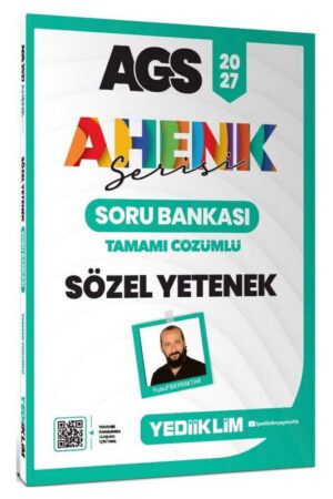 Yediiklim Yayınları 2027 MEB AGS Ahenk Serisi Sözel Yetenek Tamamı Çözümlü Soru Bankası