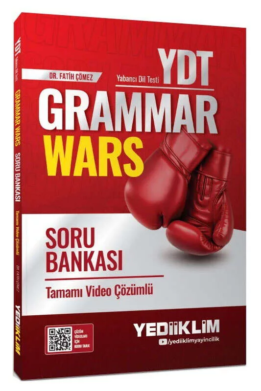 Yediiklim Yayınları YDT Grammar Wars Tamamı Video Çözümlü Soru Bankası