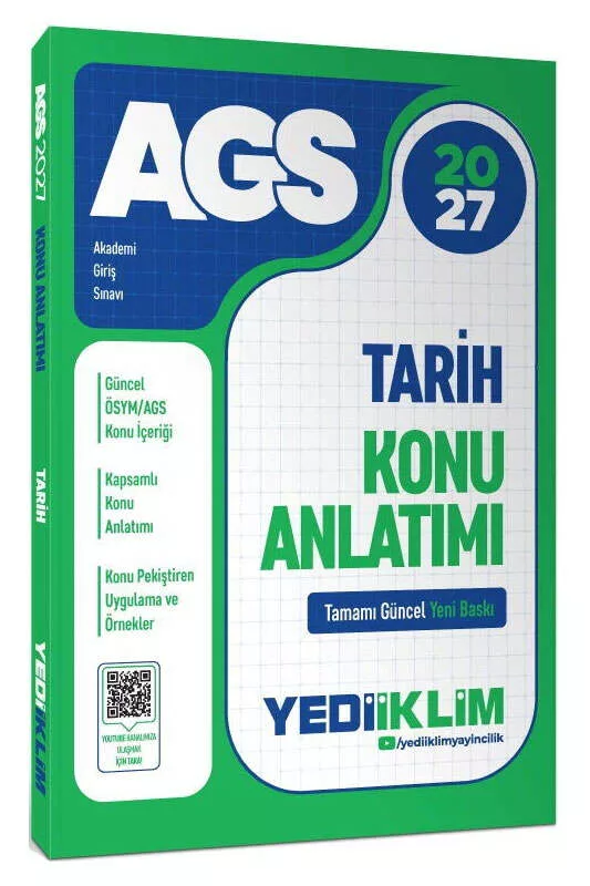 Yediiklim Yayınları 2027 MEB AGS Tarih Konu Anlatımı