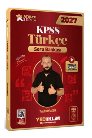 Yediiklim Yayınları 2027 KPSS Atölye Serisi Genel Yetenek Türkçe Tamamı Video Çözümlü Soru Bankası