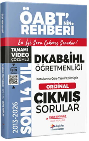 Dizgi Kitap 2027 MEB AGS ÖABT DKAB İHL Son 14 Yıl Orijinal Video Çözümlü Çıkmış Sorular
