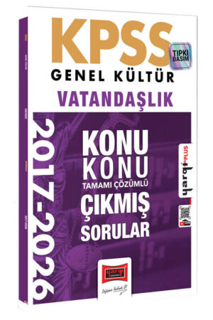 Yargı Yayınları 2027 KPSS Genel Kültür Vatandaşlık Konu Konu Tamamı Çözümlü 10 Yıl Çıkmış Sorular