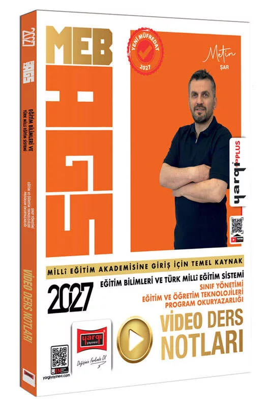 Yargı Yayınları 2027 MEB-AGS Eğitim Bilimleri ve Türk Milli Eğitim Sistemi Sınıf Yönetimi - Eğitim ve Öğretim Teknolojileri Program Okuryazarlığı Video Ders Notları