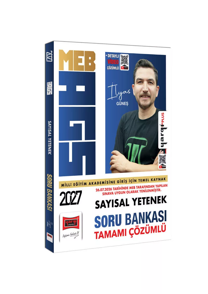 Yargı Yayınları 2027 MEB-AGS Sayısal Yetenek Tamamı Çözümlü Soru Bankası