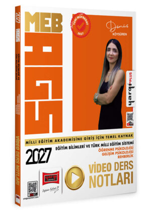 Yargı Yayınları 2027 MEB AGS Eğitim Bilimleri ve Türk Milli Eğitim Sistemi - Öğrenme Psikolojisi - Gelişim Psikolojisi - Rehberlik Video Ders Notları