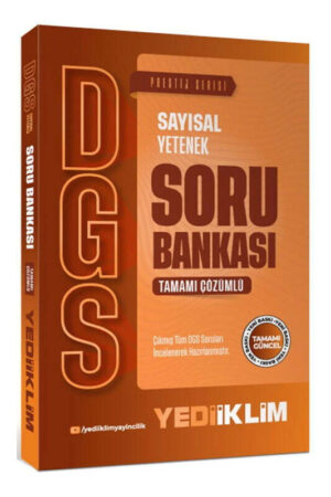 Yediiklim Yayınları 2027 DGS Prestij Serisi Sayısal Yetenek Tamamı Çözümlü Soru Bankası