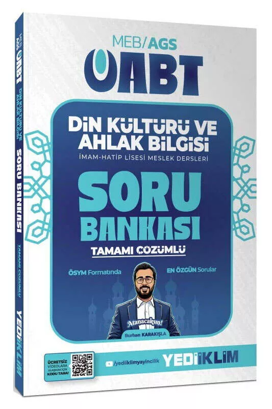Yediiklim Yayınları 2027 MEB AGS ÖABT Din Kültürü ve Ahlak Bilgisi Tamamı çözümlü Soru Bankası